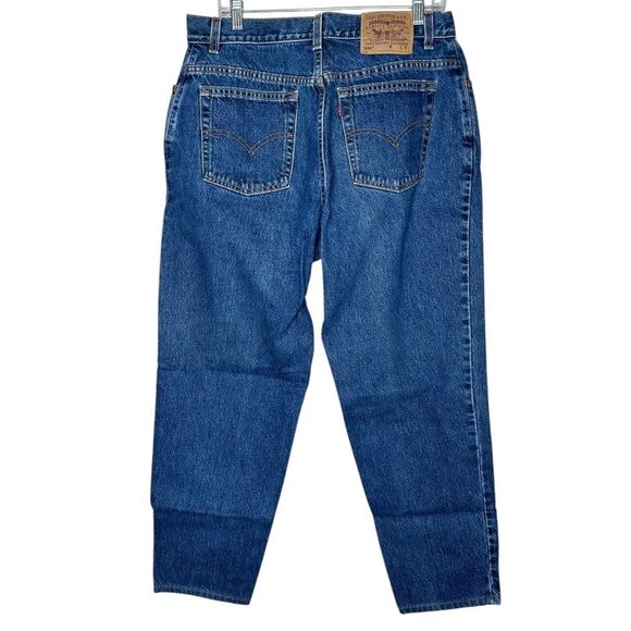 Vintage 90s 1990s Levi's Blue Relaxed Fit Jeans 16 mis Straight Leg - Picture 1 of 8